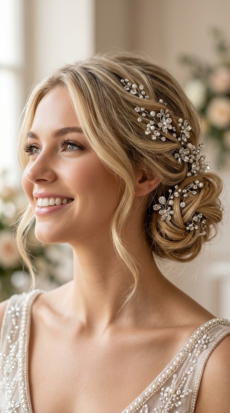 Bejeweled Scandi-Style Bun