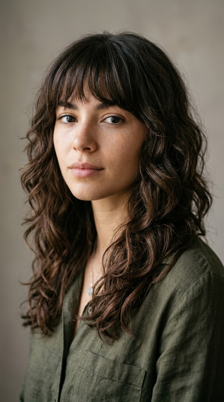 Birkin Bangs with Natural Texture Waves