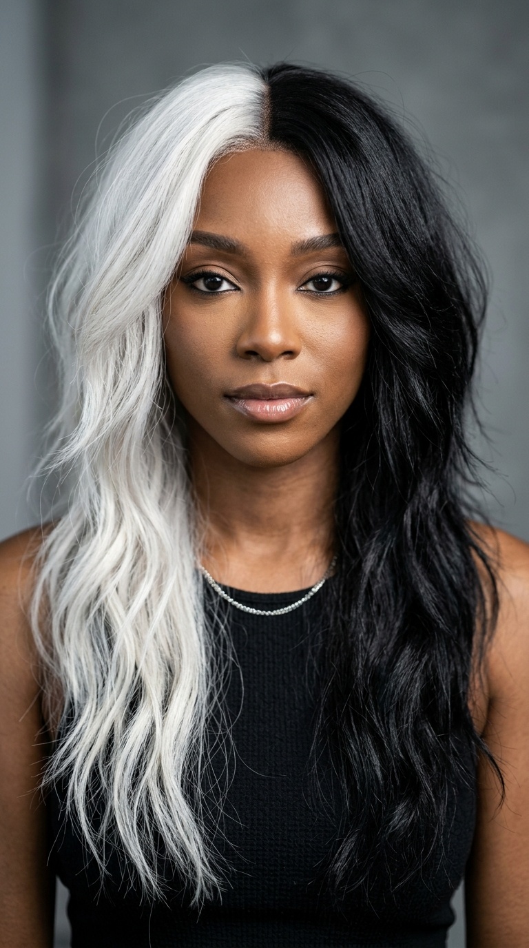 Black and White Cruella Tresses