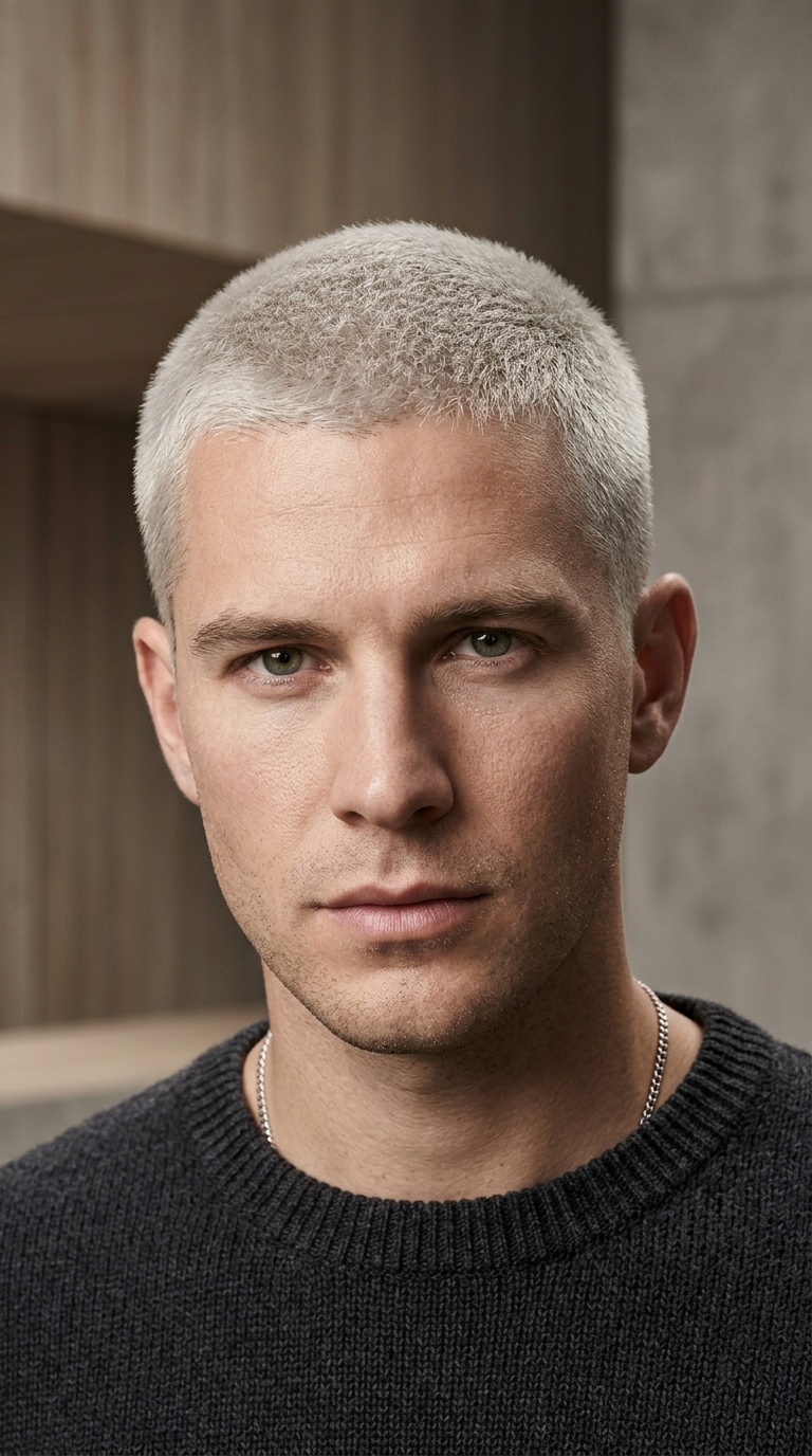 Bleached Buzz Cut