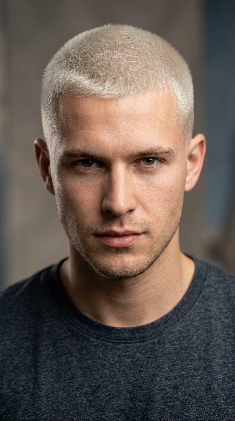 Bleached Buzz Cut