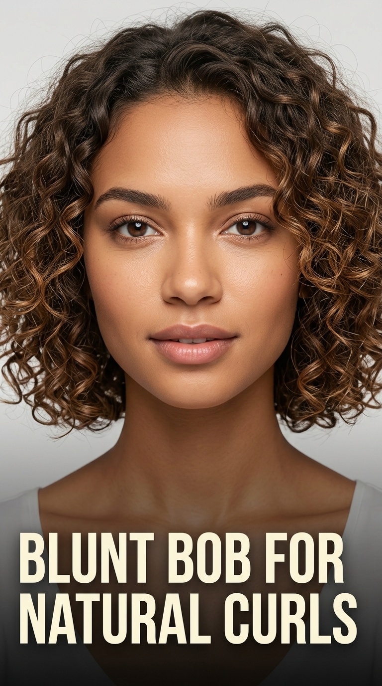 Blunt Bob for Natural Curls