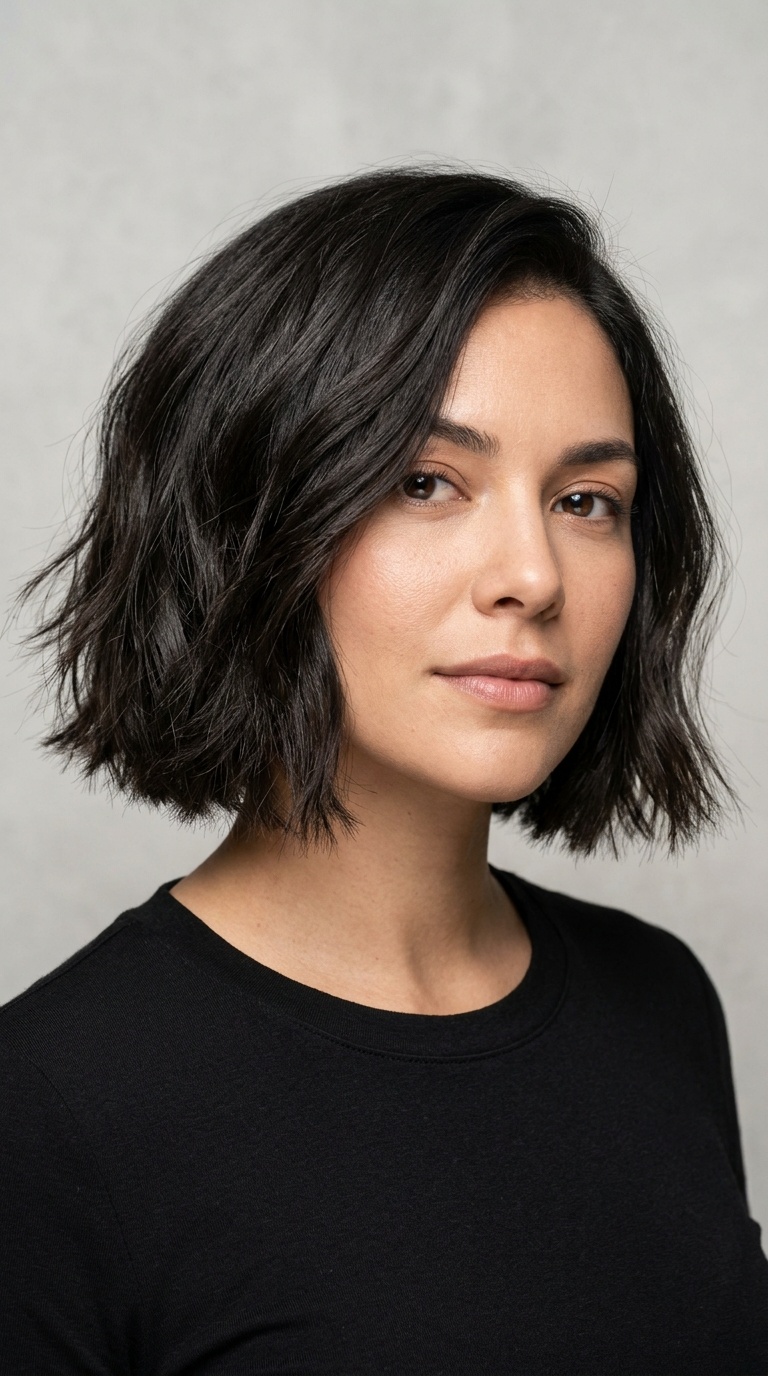 Blunt Bob with Internal Thinning Layers