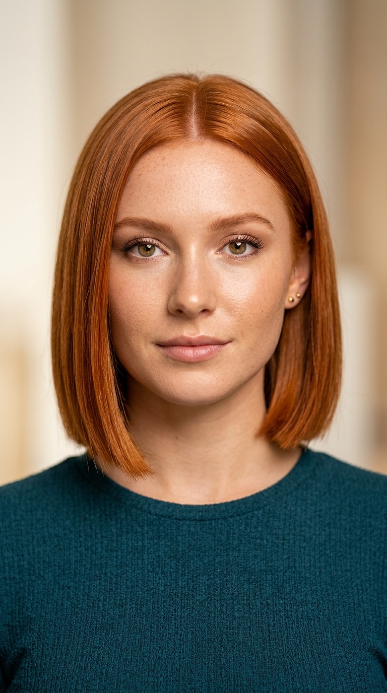 Blunt Bob with Shine Spray