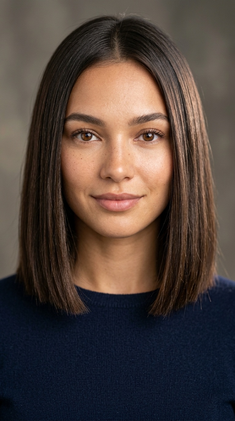 Blunt Collarbone Cut