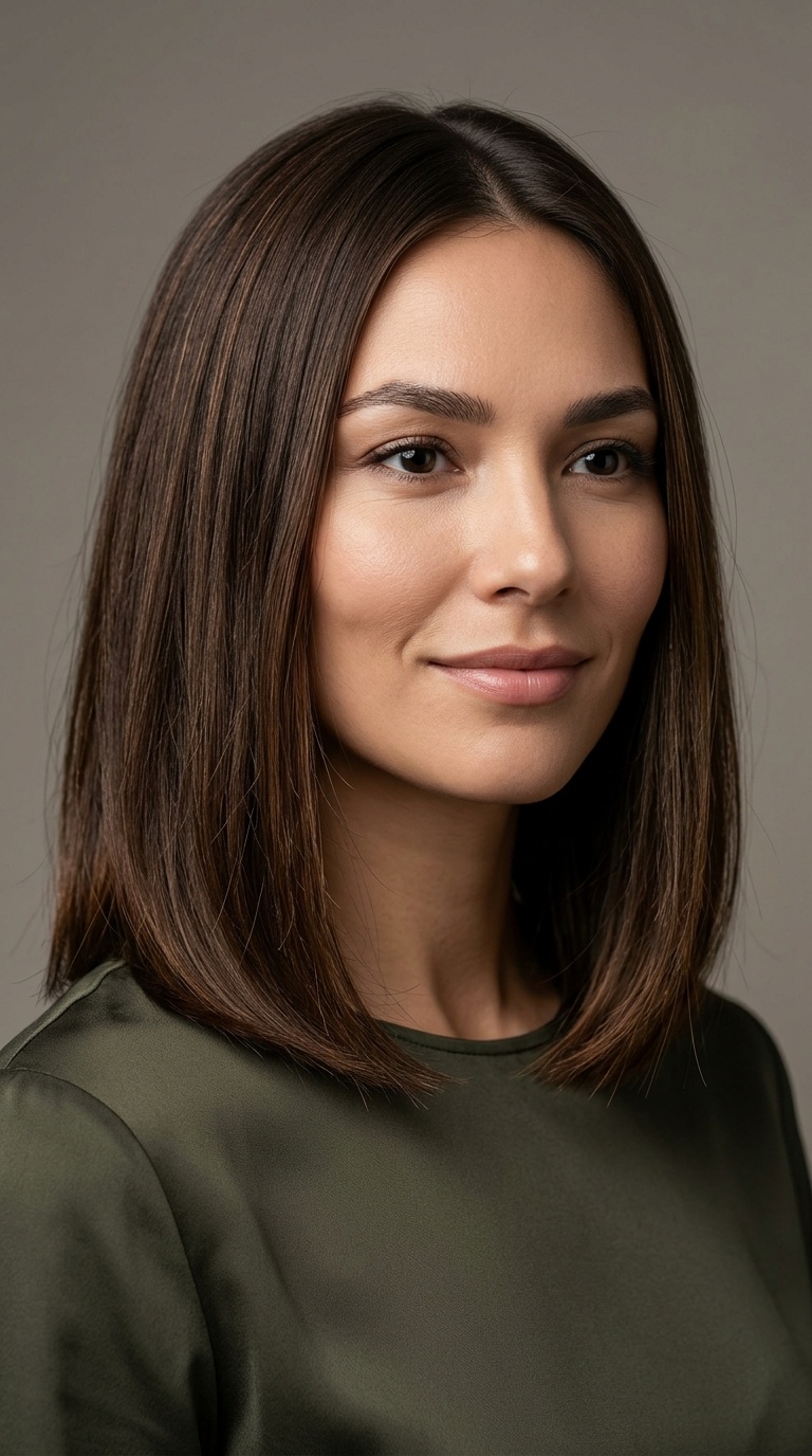 Blunt Lob (Long Bob)