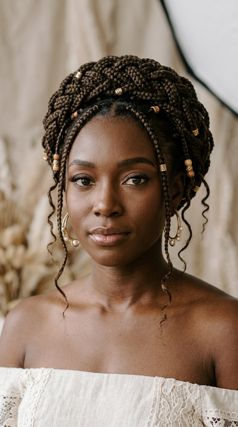 Bohemian Box Braid Crown