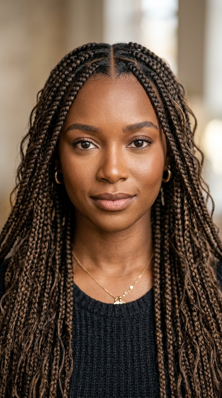 Bohemian Box Braids