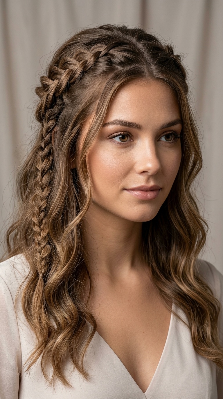 Bohemian Braided Half-Up