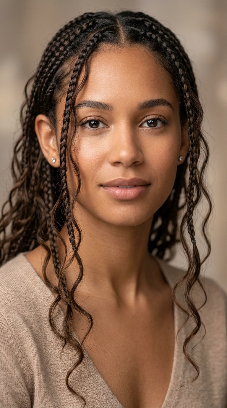 Bohemian Braids with Loose Tendrils