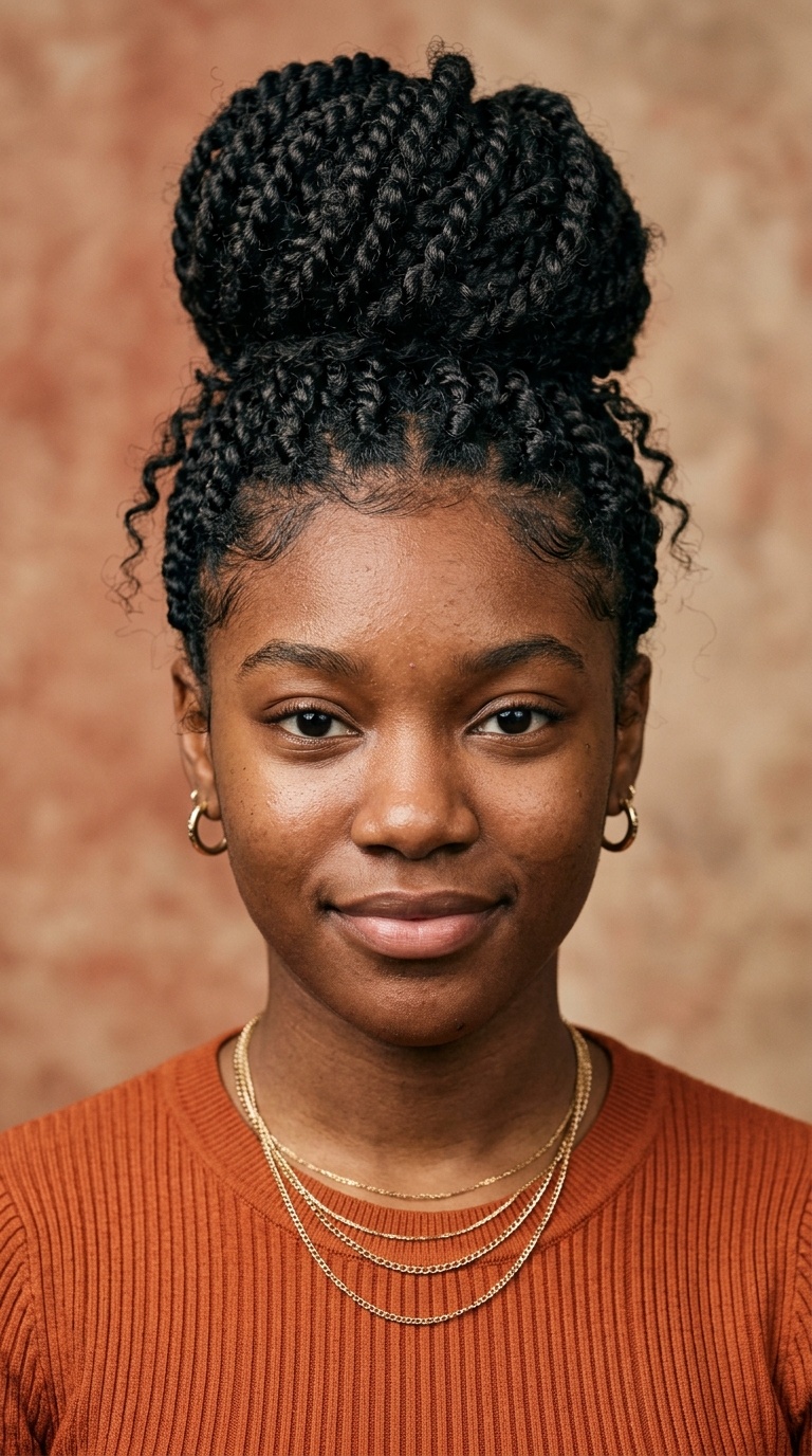 Bohemian Passion Twists High Bun