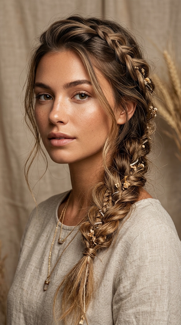 Bohemian Side Braid