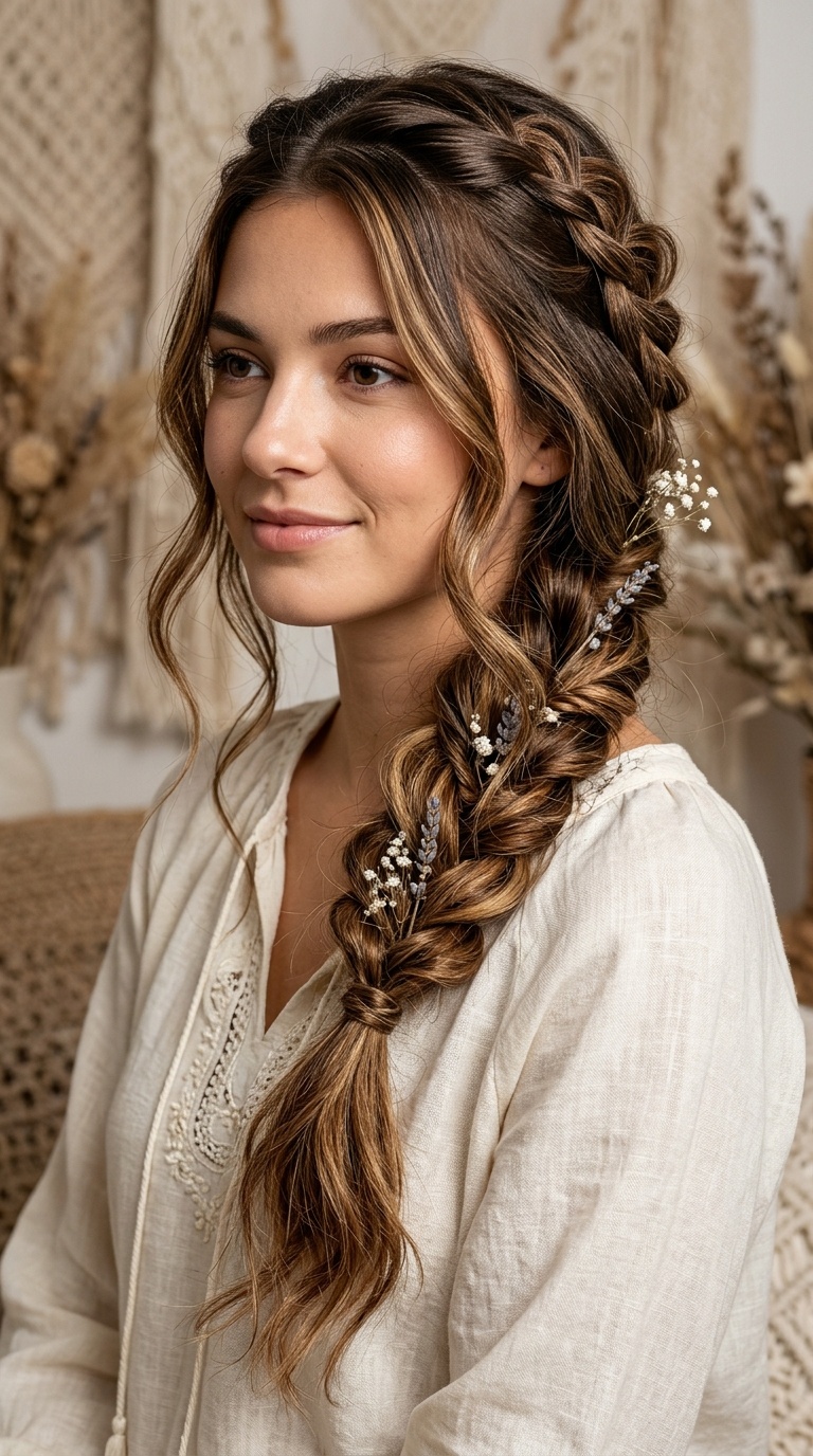Bohemian Side Braid