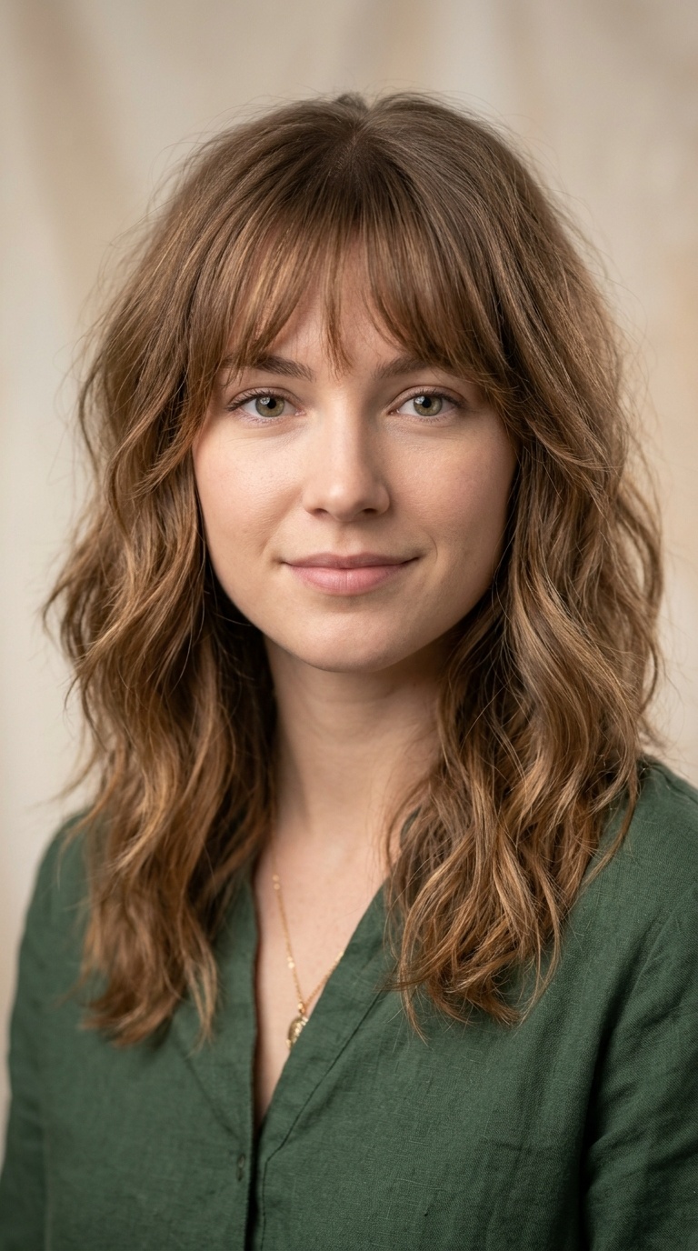 Bohemian Waves with Wispy Fringe