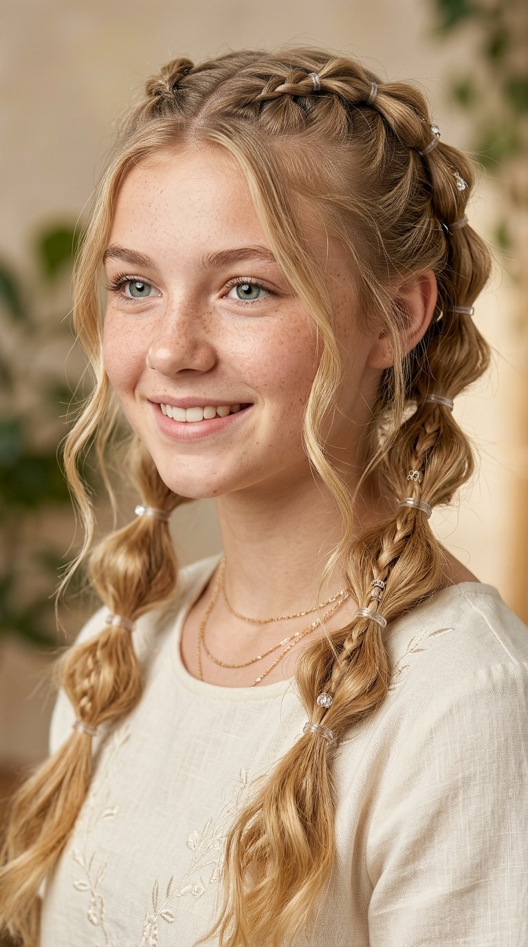 Boho Bubble Braids