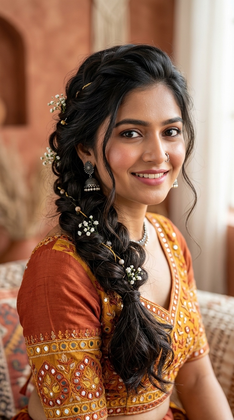 Boho-Chic Side Braid