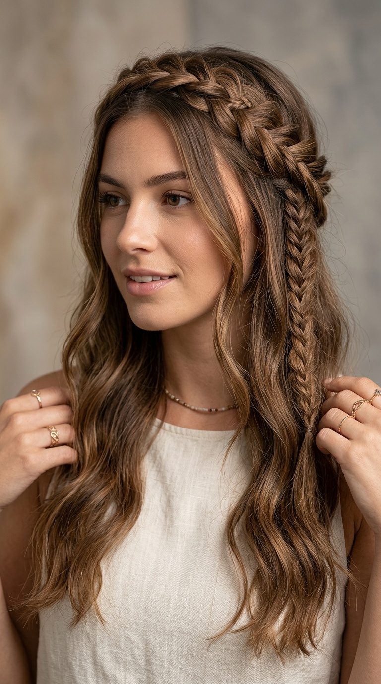 Boho Half-Up Crown