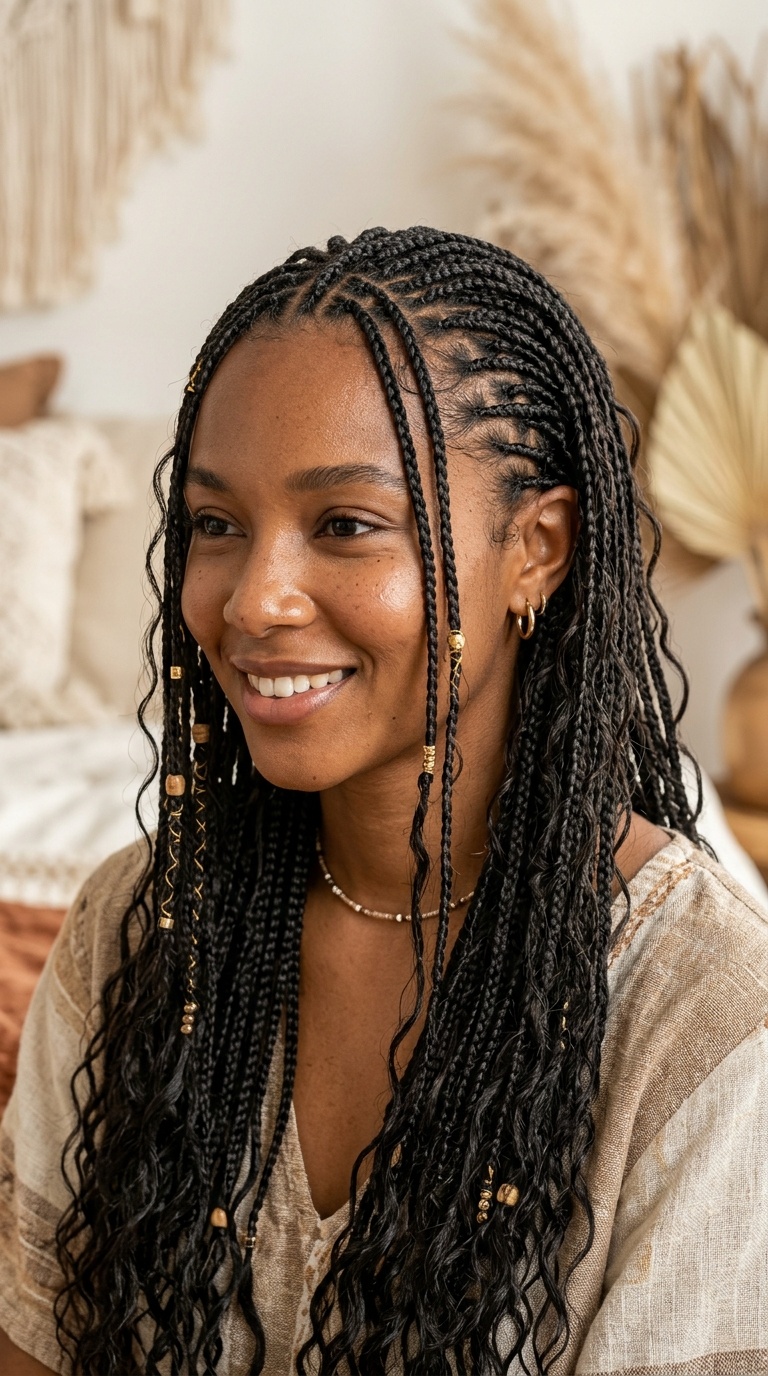 Boho Micro Braids