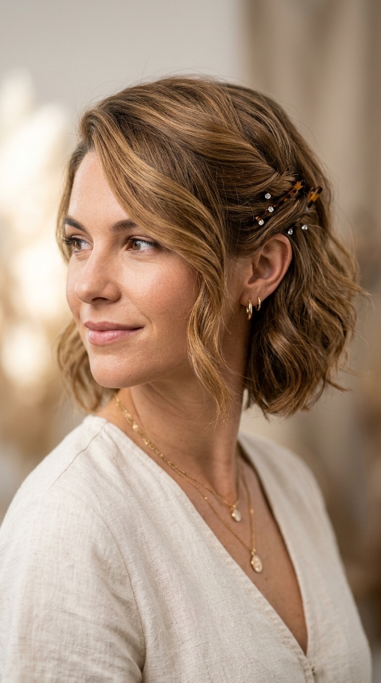 Boho Twisted Side Sweep
