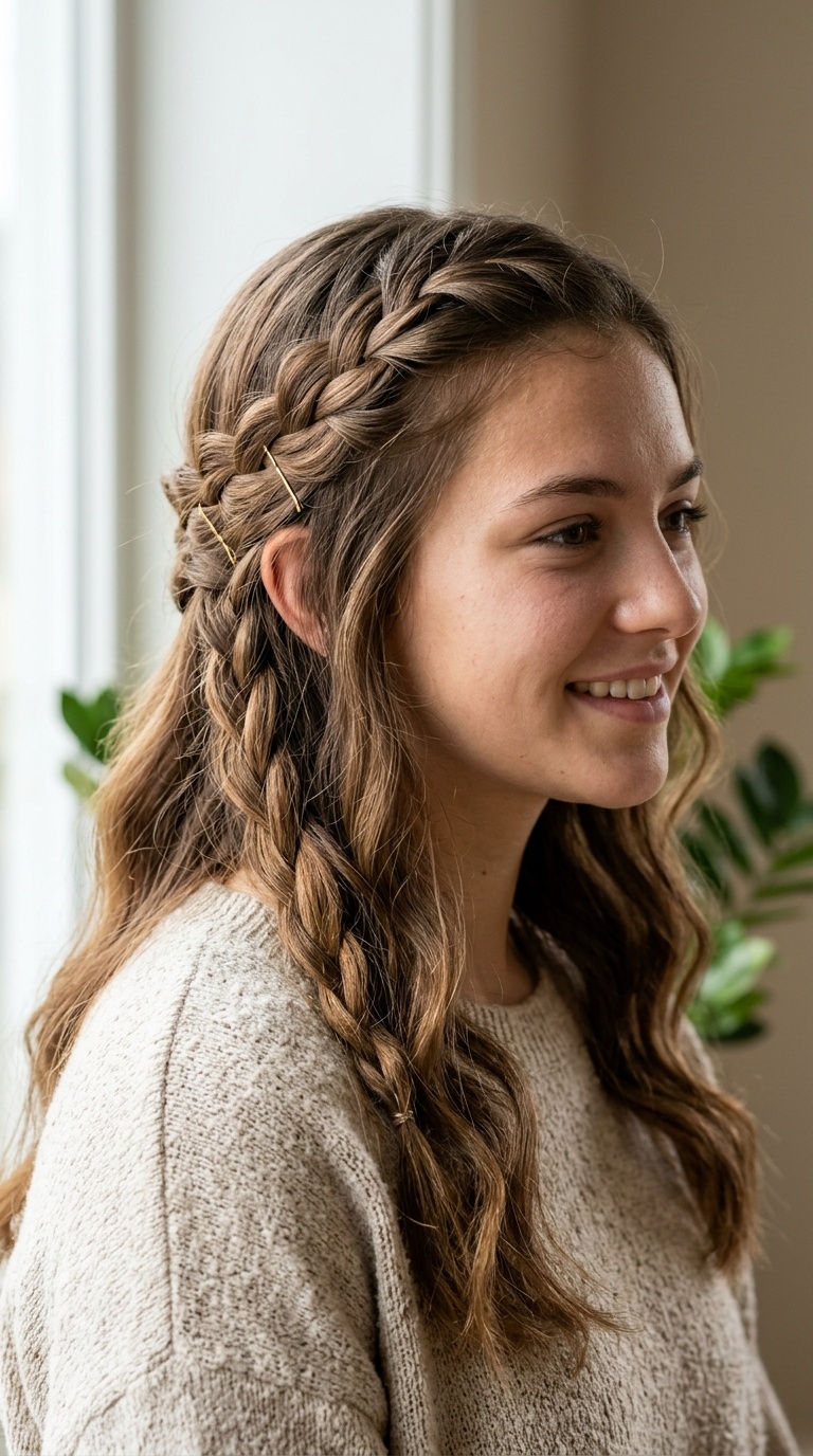 Boho Waterfall Front Braid