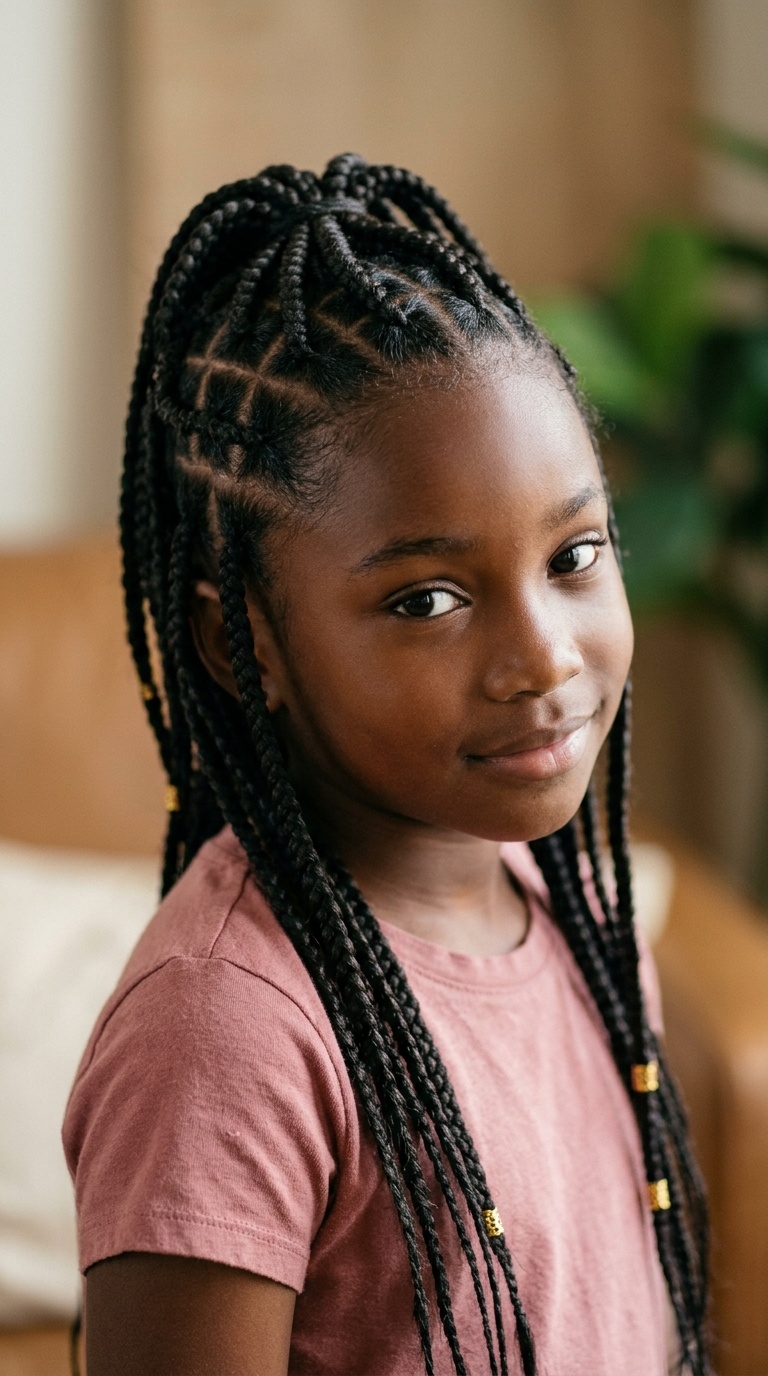 Box-Parted Cornrows