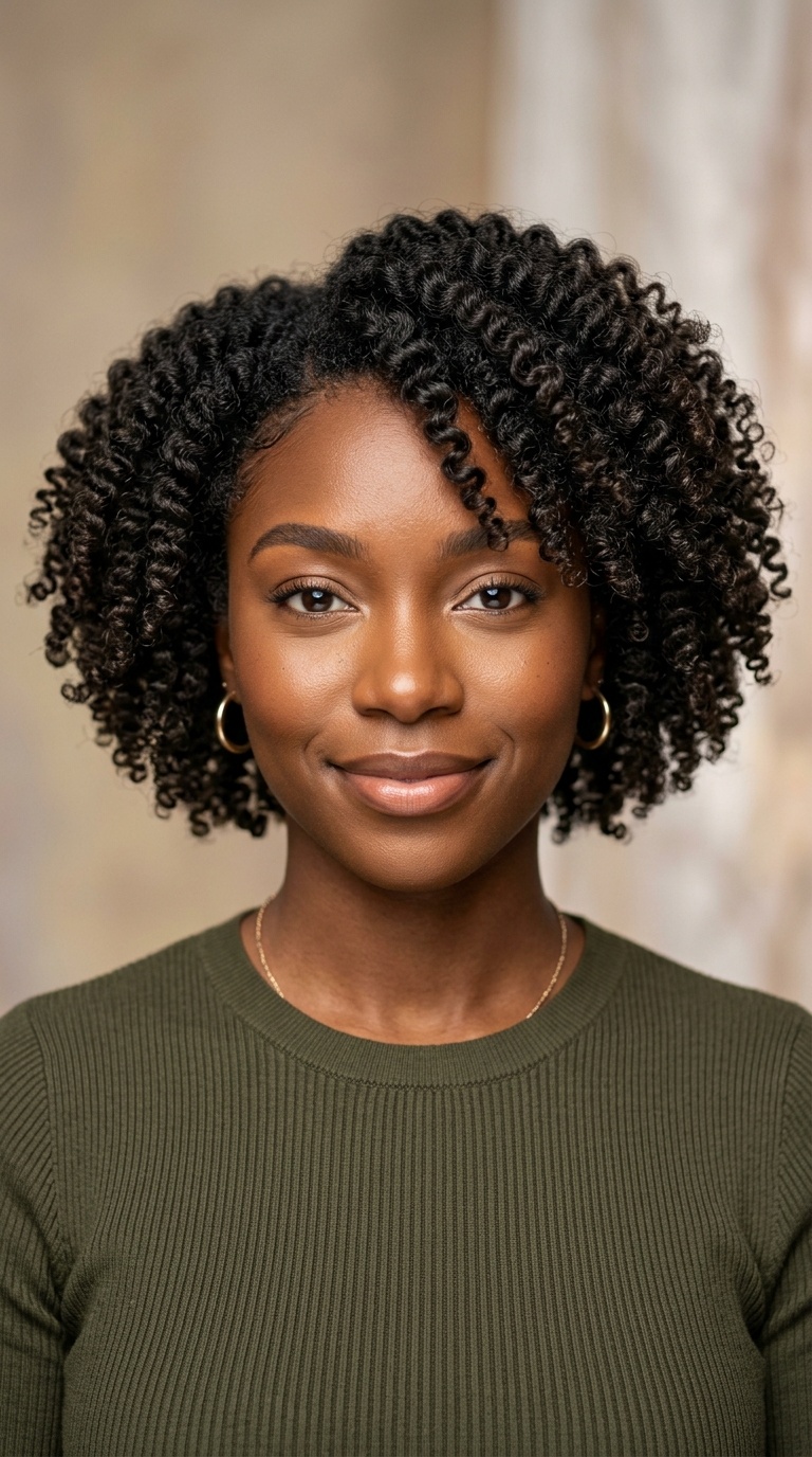 Braid-Out Short Bob