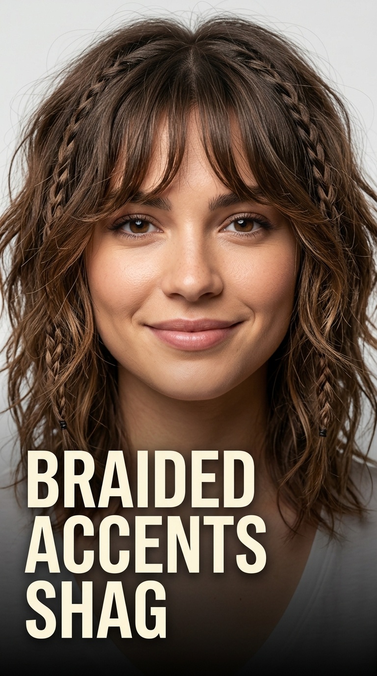 Braided Accents Shag