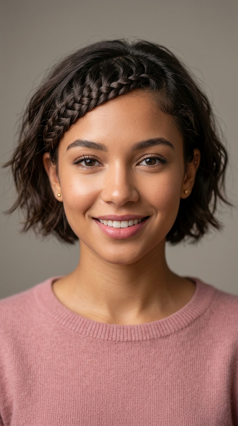Braided Bangs