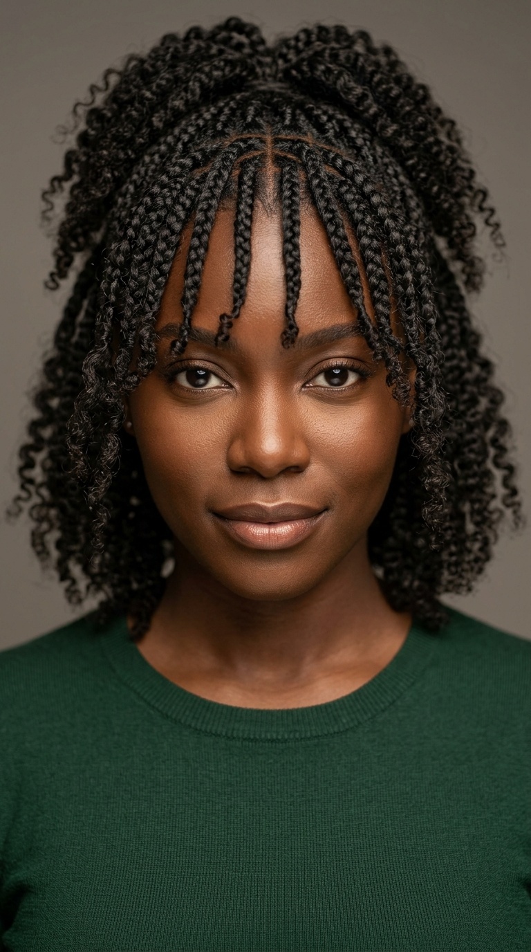 Braided Bangs (Braid-Out Style)