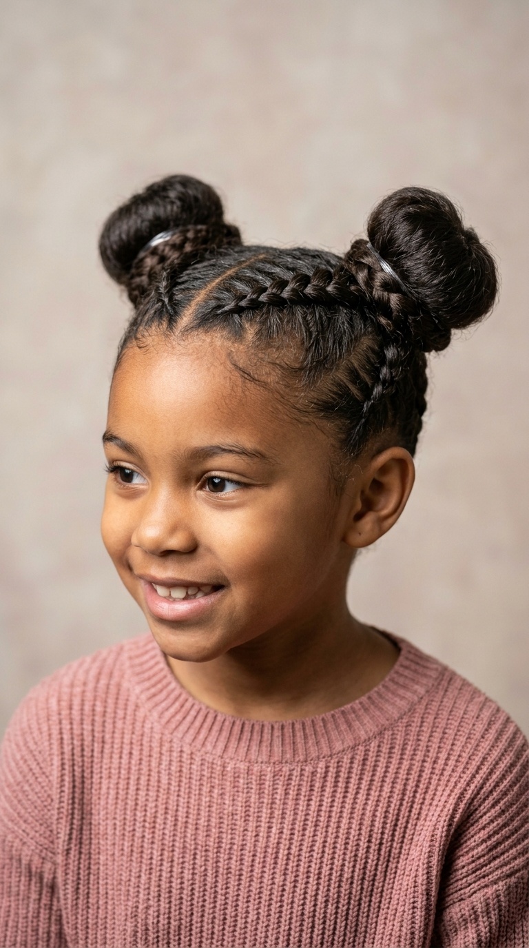 Braided Base Space Buns