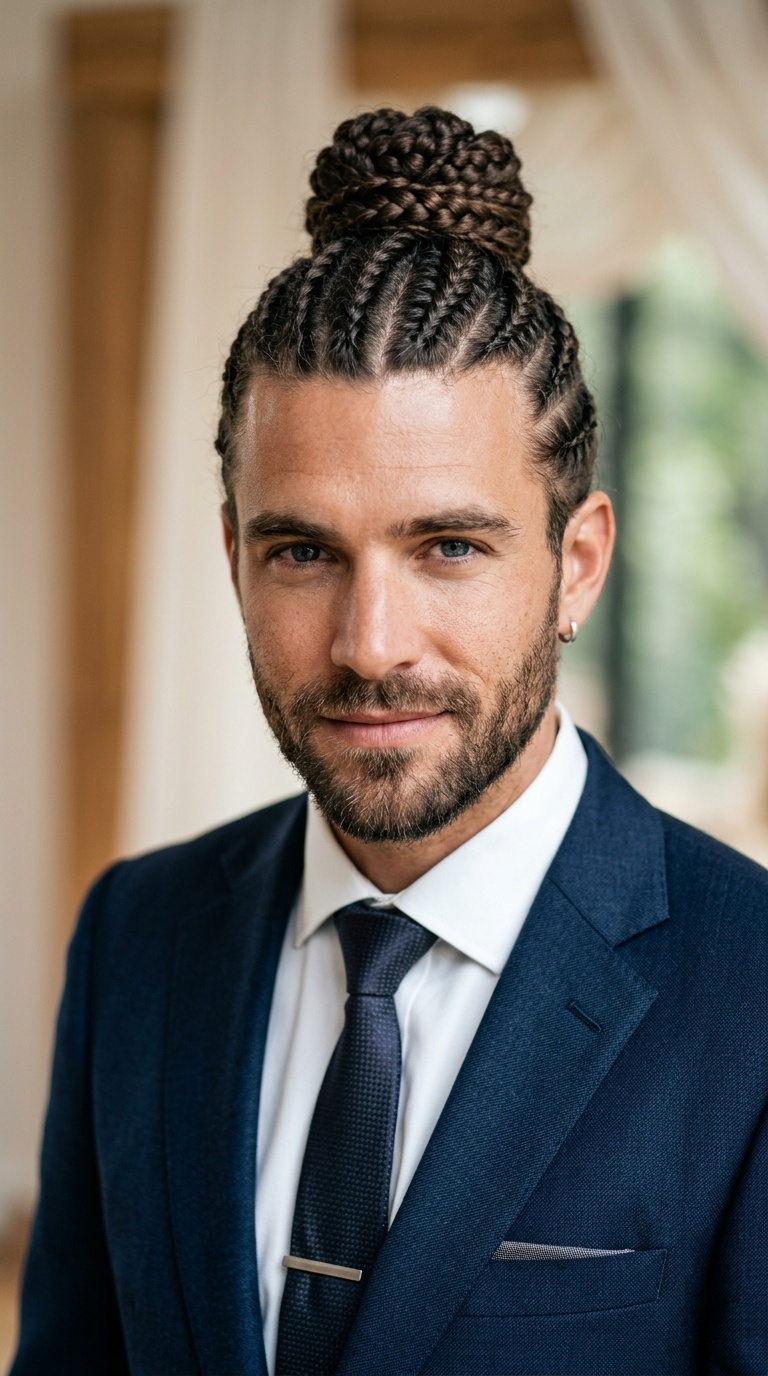 Braided Bun for Men