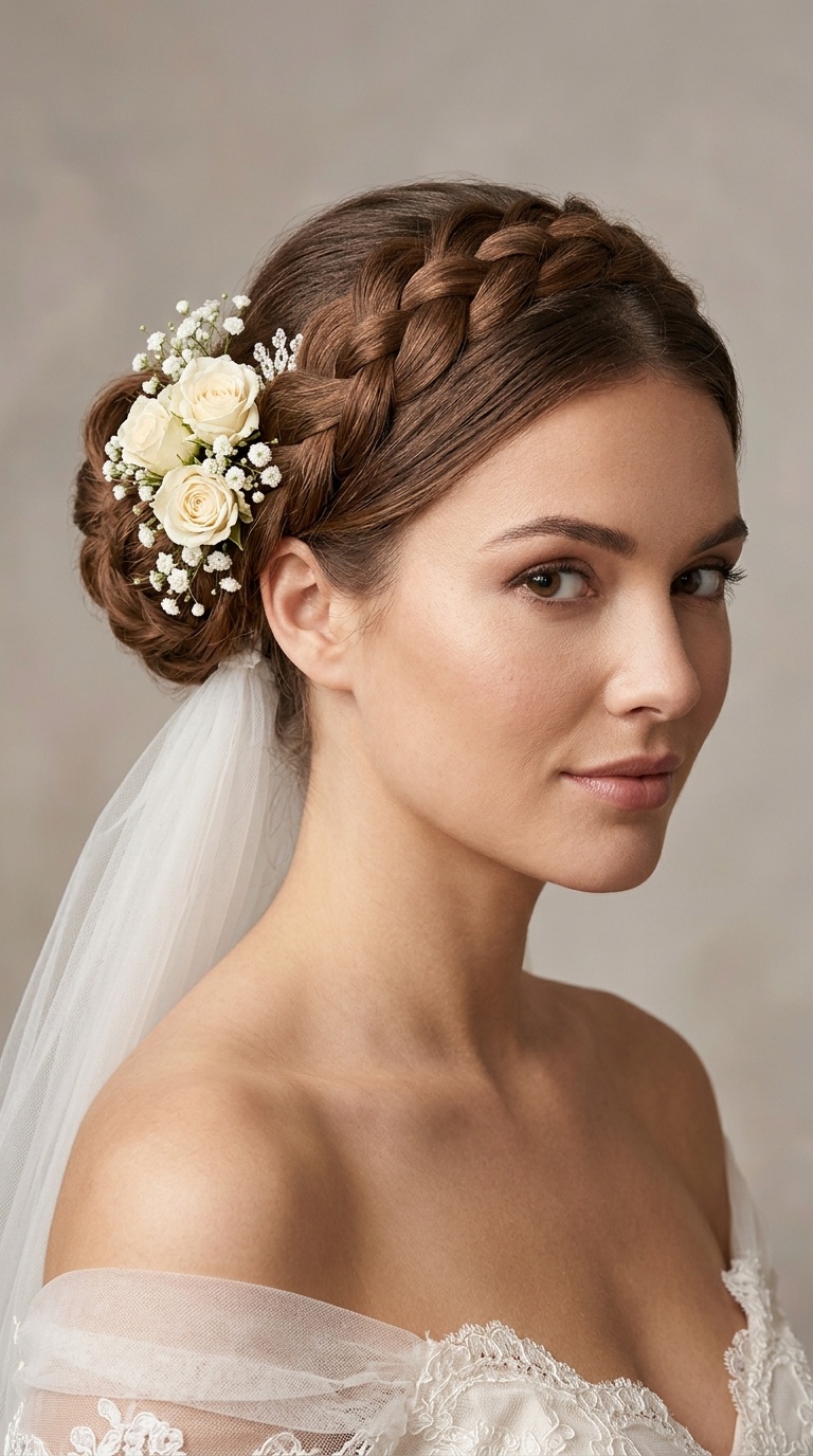 Braided Crown Bun