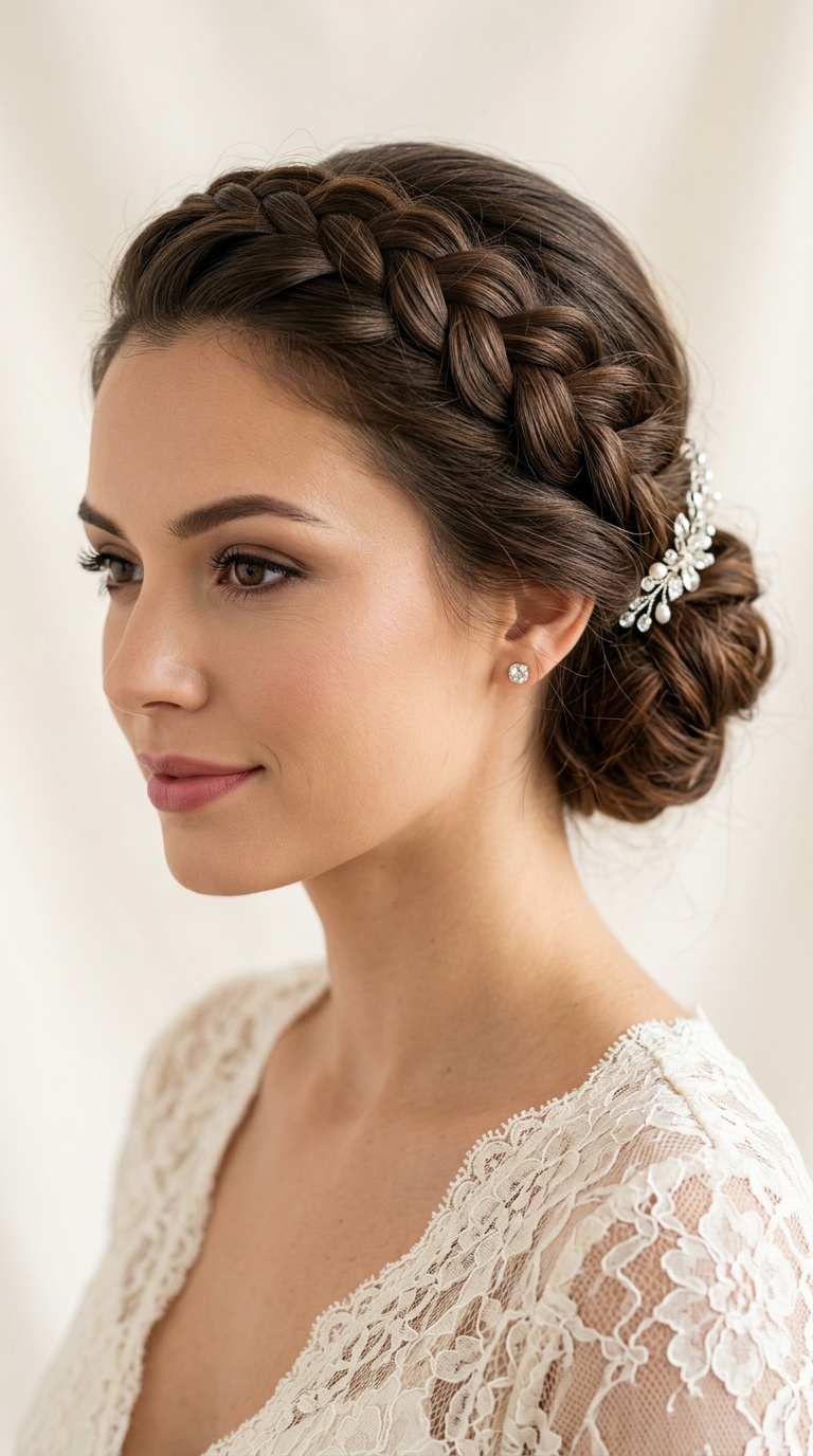 Braided Crown Chignon
