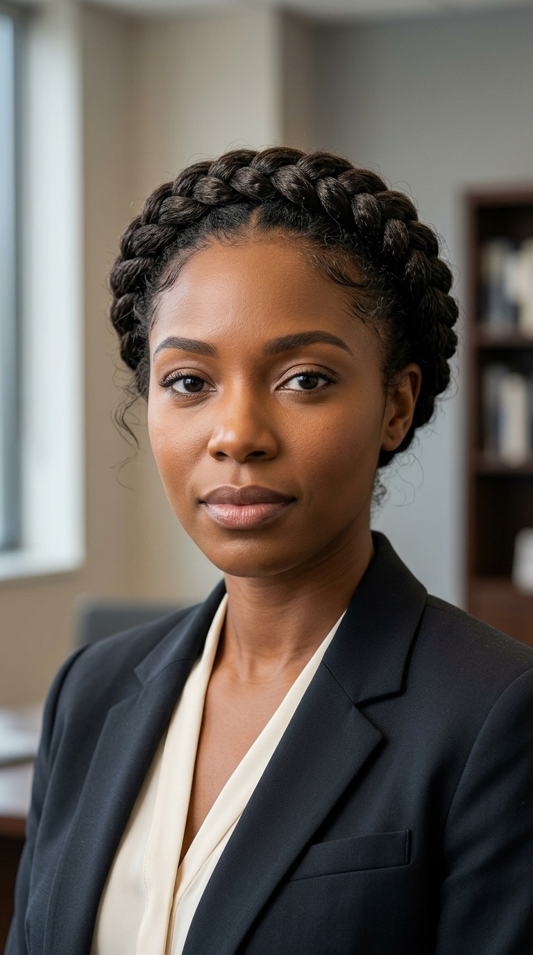 Braided Crown for Textured Hair