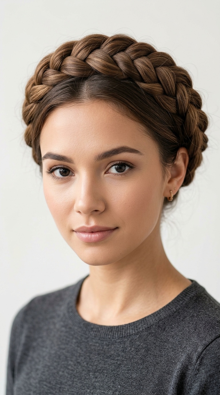 Braided Crown Updo