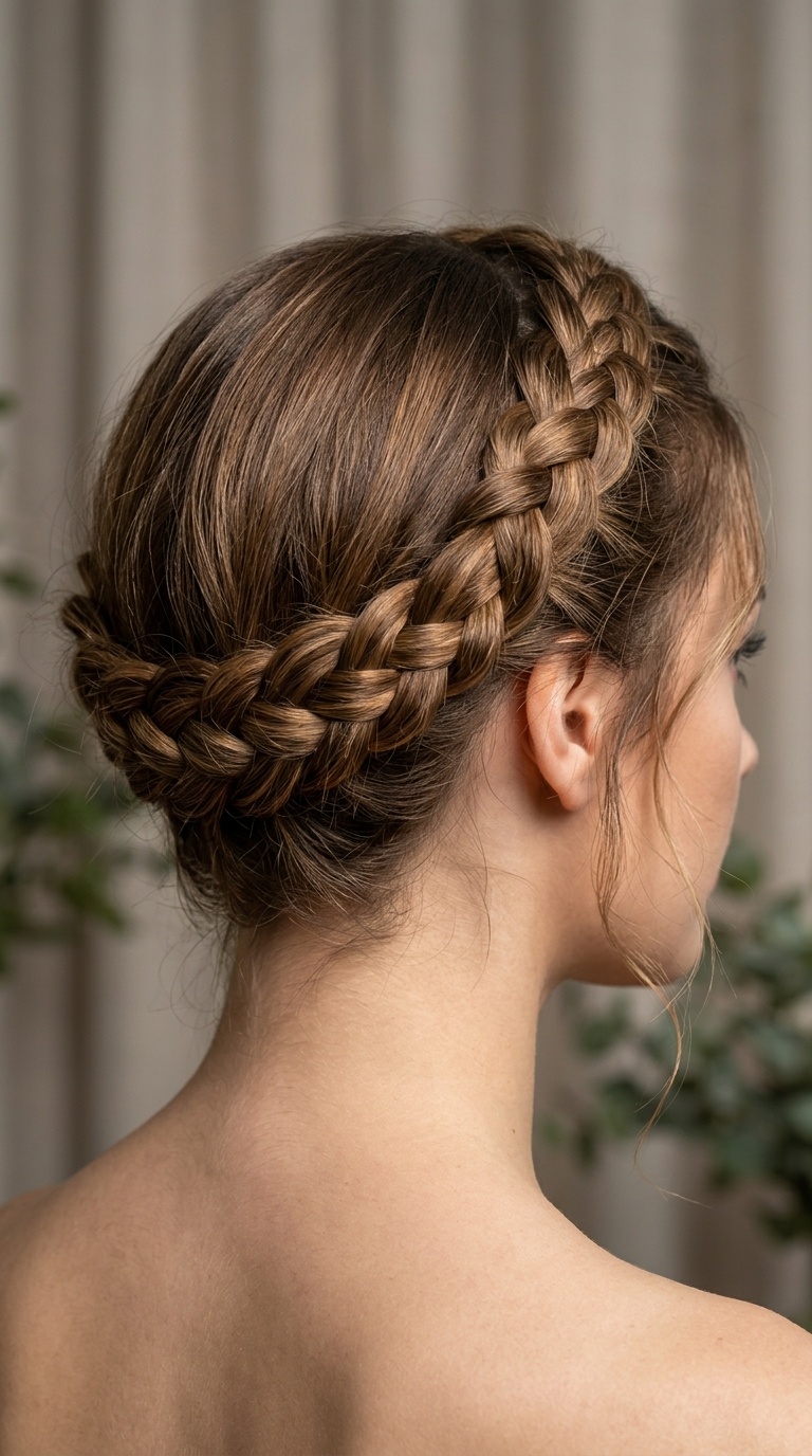 Braided Crown Updo