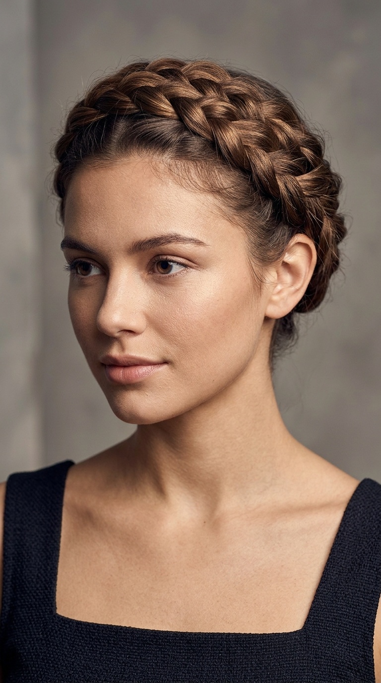 Braided Crown Updo