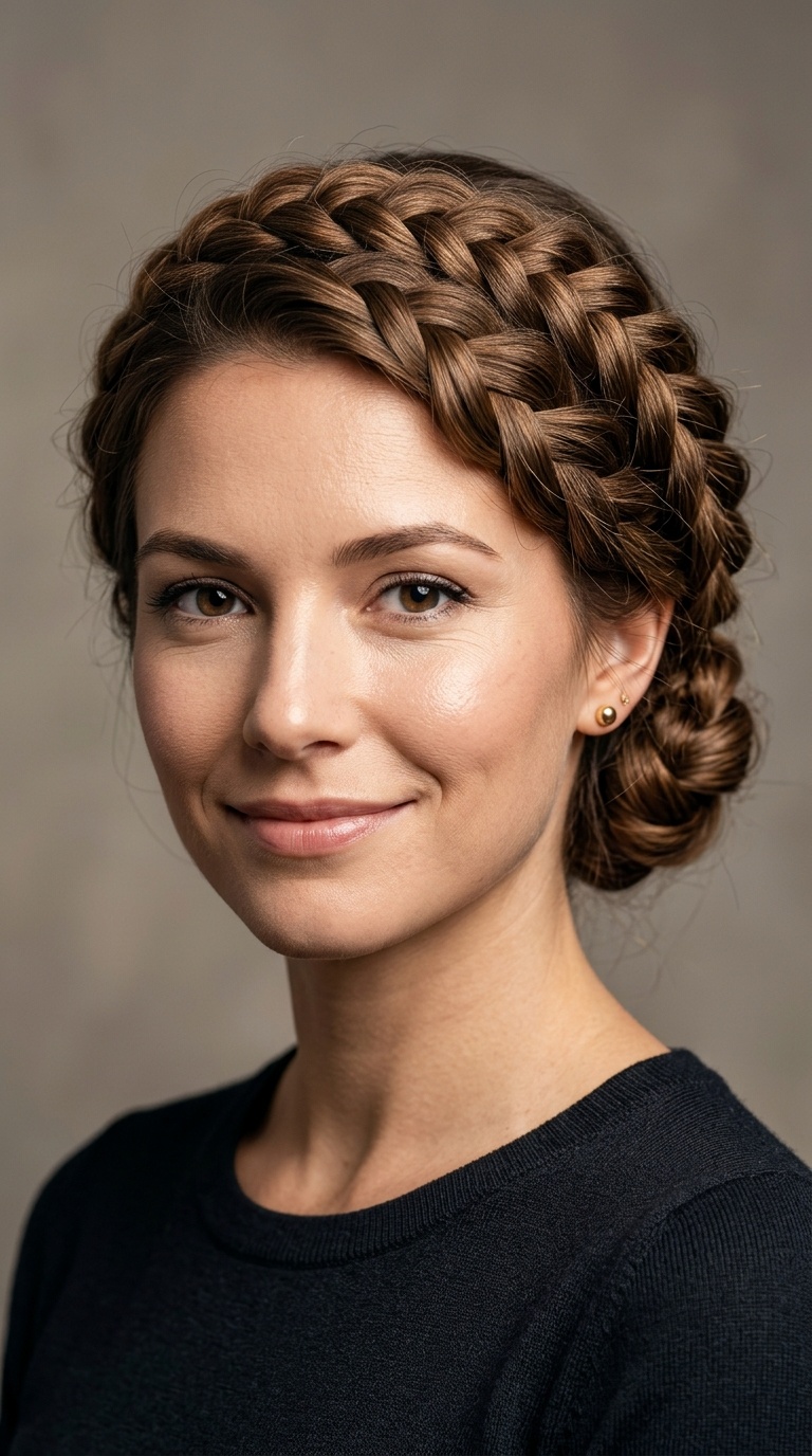 Braided Crown Updo