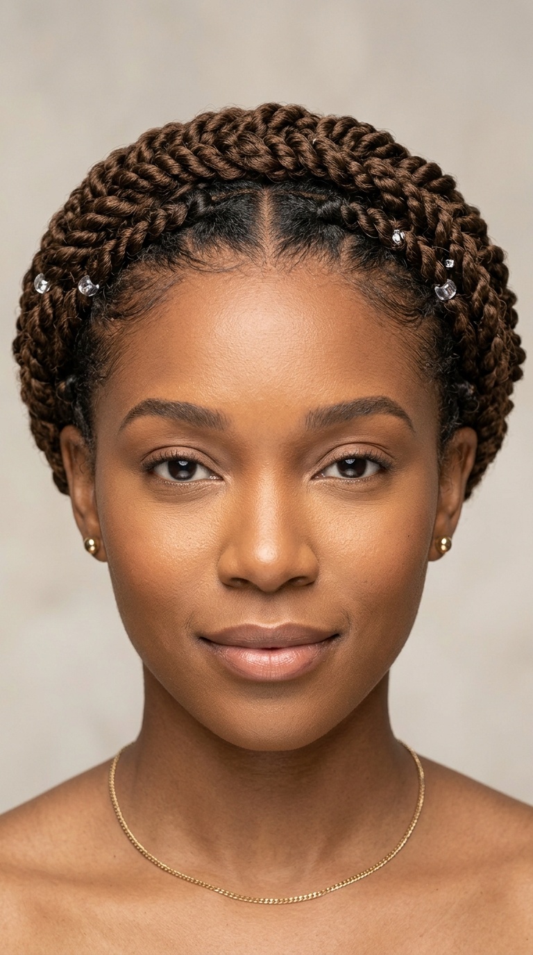 Braided Crown Updo