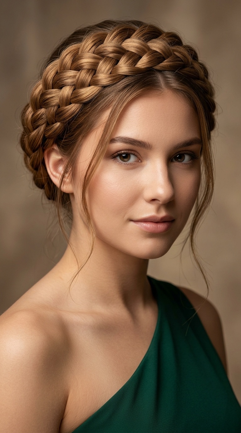 Braided Crown Updo