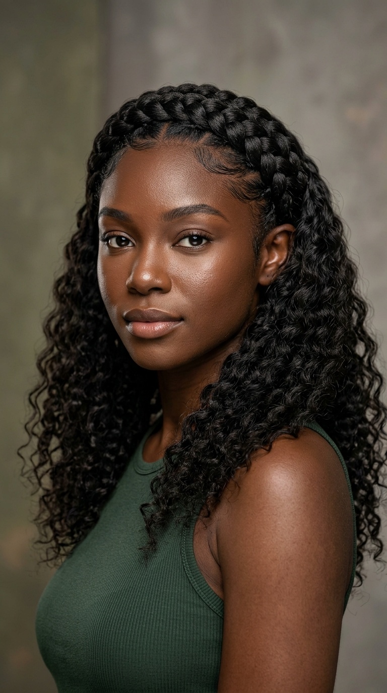 Braided Crown with Loose Leave-Out