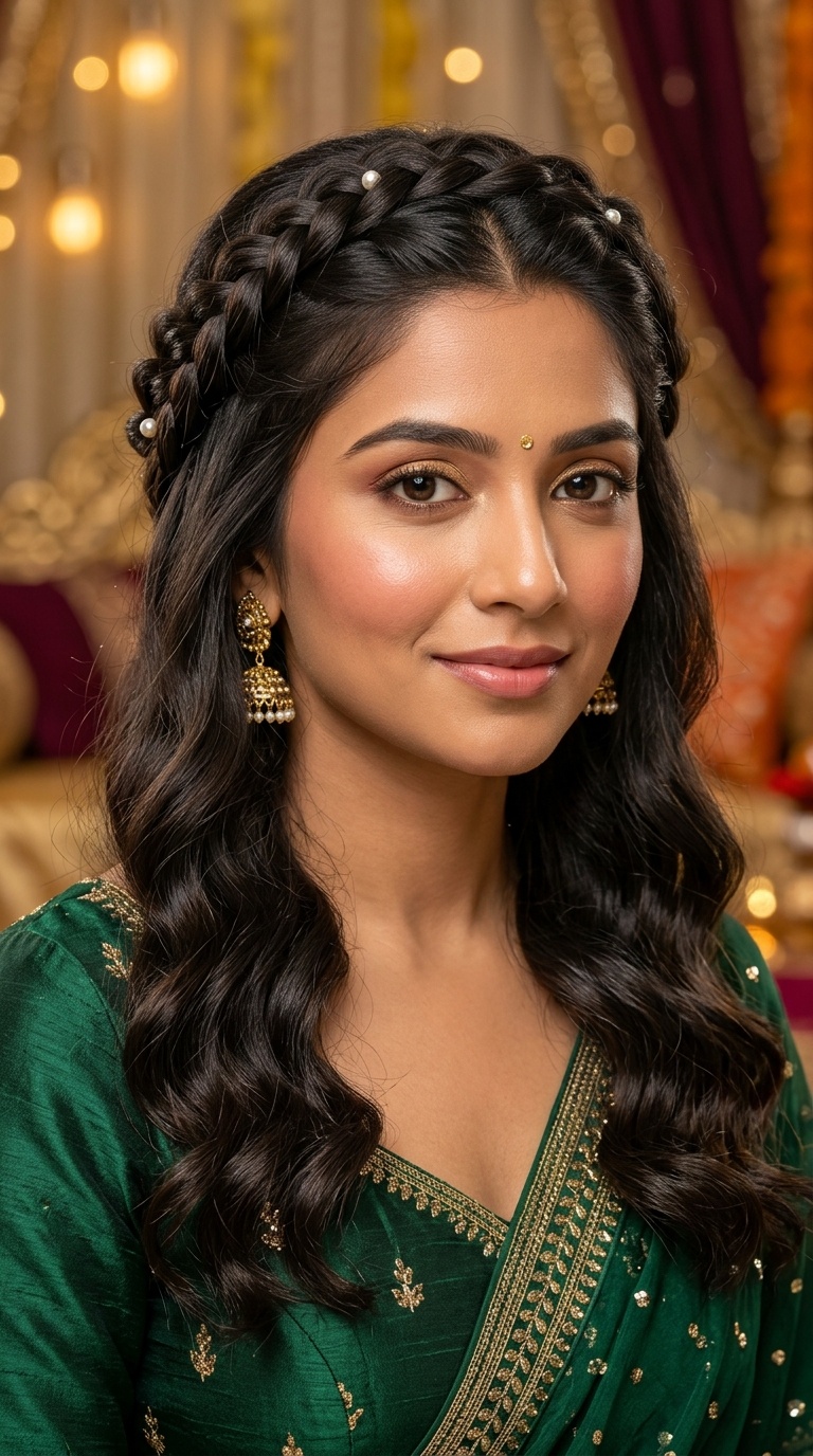 Braided Crown with Open Waves
