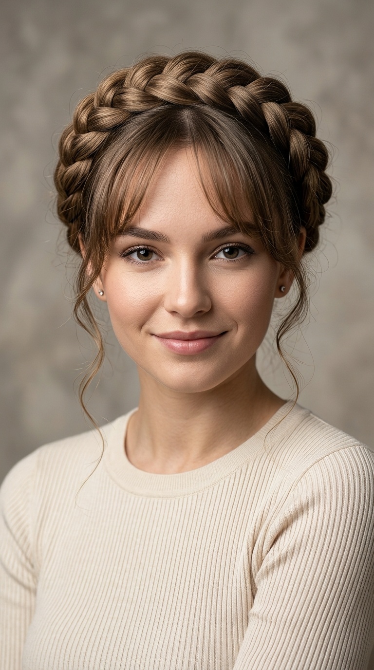 Braided Crown with Tendrils