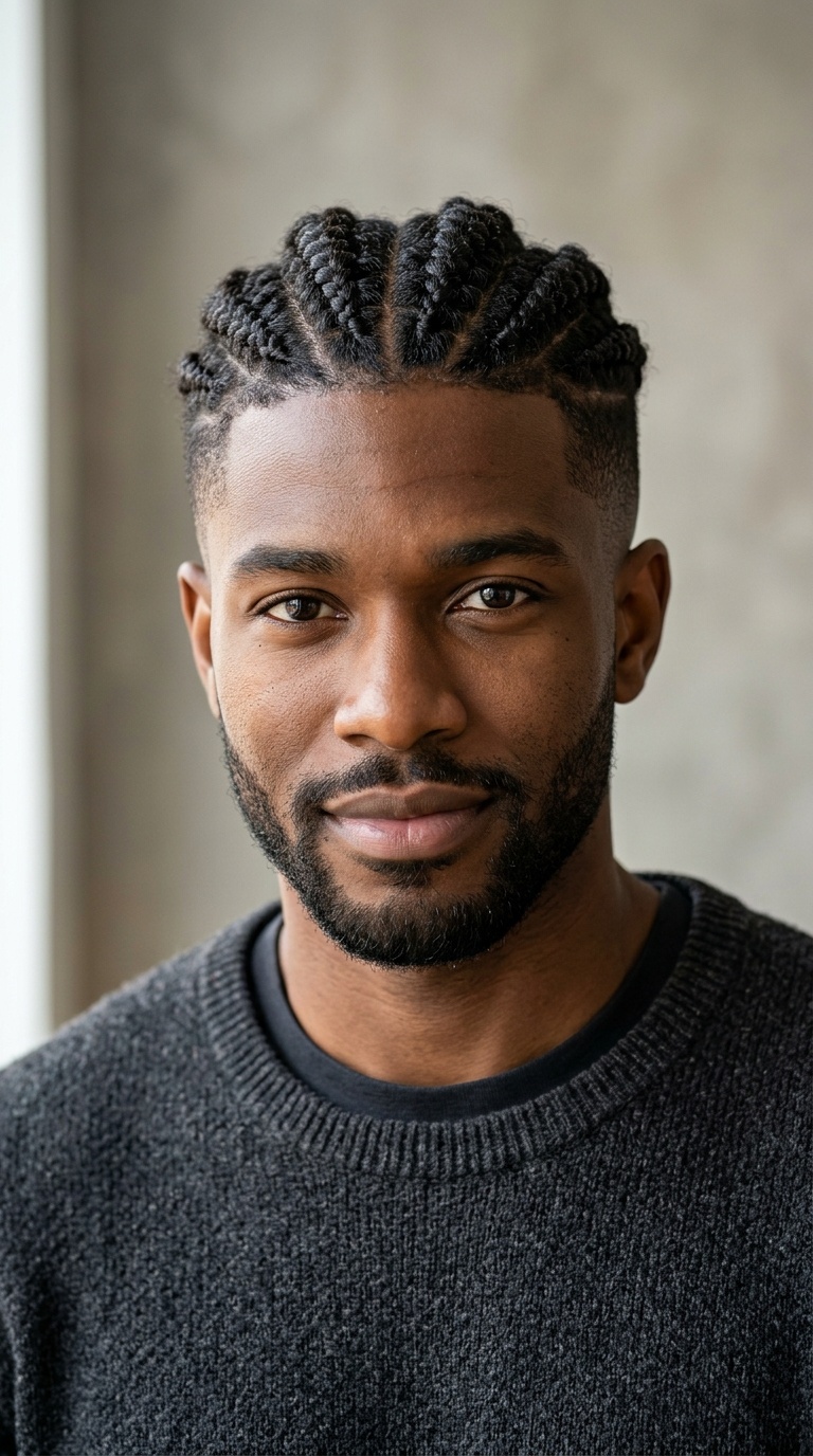 Braided Curls with Undercut