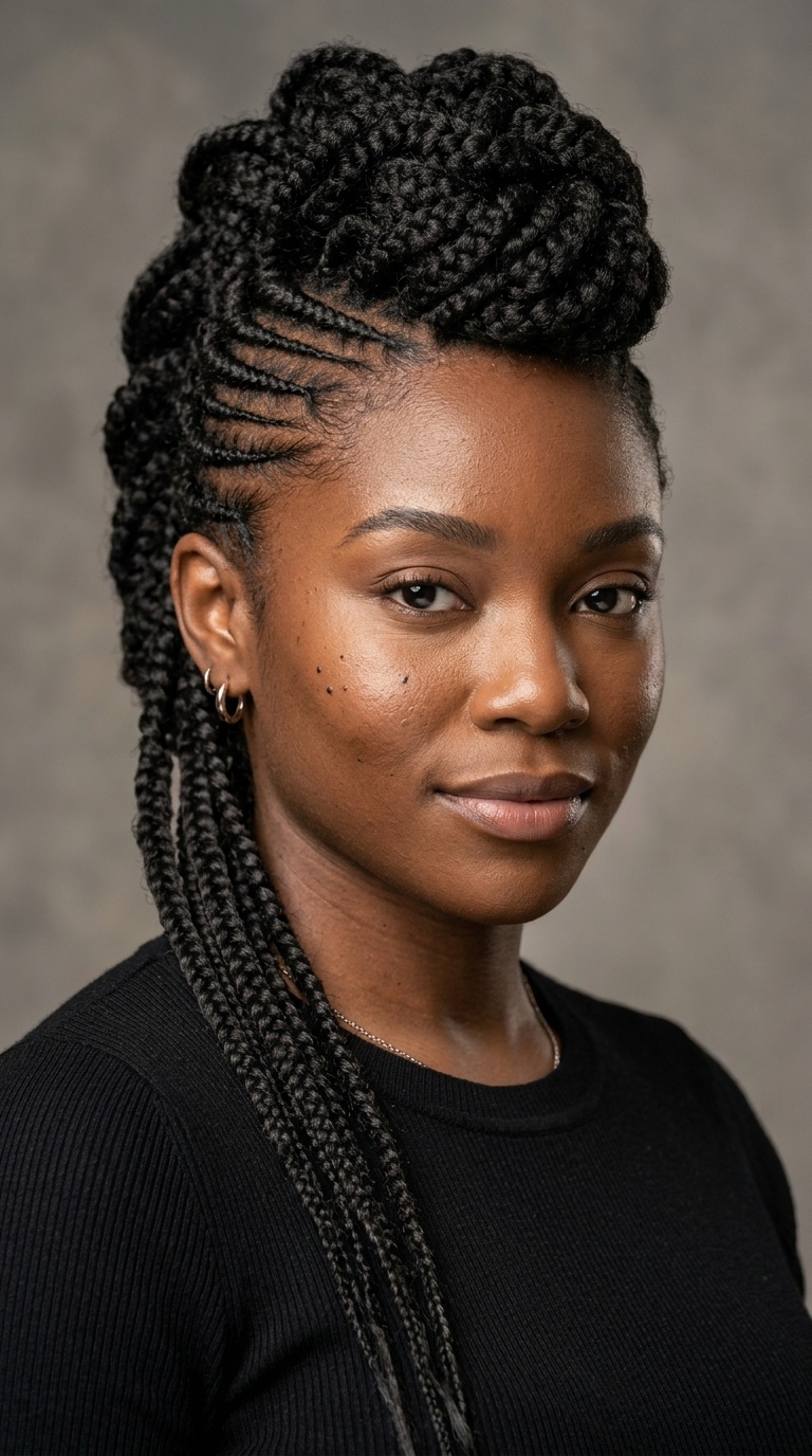 Braided Faux Hawk