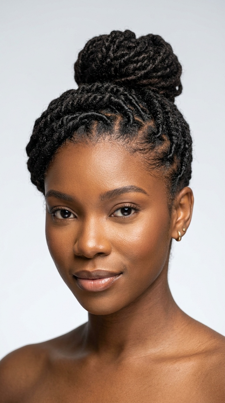 Braided Front Updo