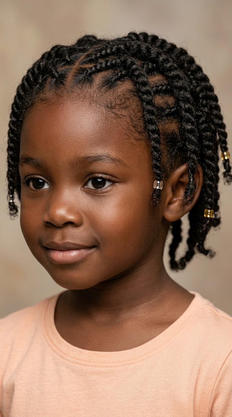 Braided Front with Twisted Back