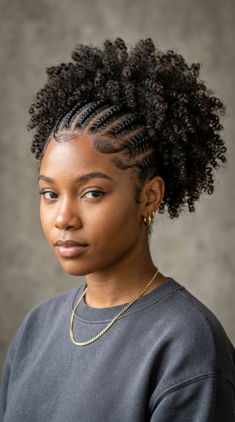 Braided Front with Voluminous Back