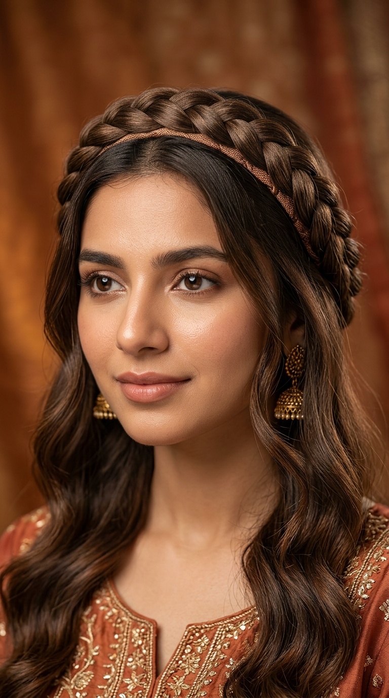 Braided Headband with Natural Texture