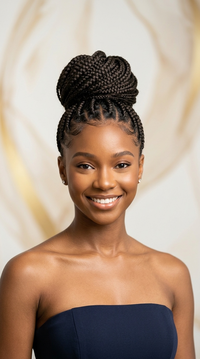 Braided High Bun